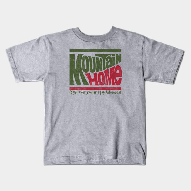 Mountain Home - Atop Arkansas Kids T-Shirt by rt-shirts